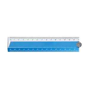 Student Friendly Foldable Ruler Aluminum Alloy Frame Smooth Foldable Design With Rounded Protective Corners