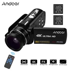 Camara de video Andoer 4K Ultra HD Handheld DV Cámara de video