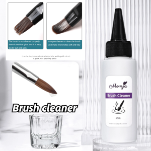 60ml Nail Brush Cleanser Liquid Remover Acrylic UV Gel Polish Quick Degreaser Professional Manicure Tool