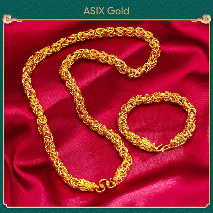 Chinese gold store necklace 24k