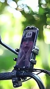 Takimoto Universal Phone Holder for Motorcycle 360° Rotatable Adjustable Anti-Shock Cellphone Mount