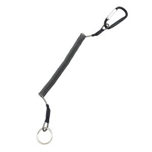 HOUCHU Waist Hanging Rope Keyring For Wallets Backpacks Stretch Fishing Tools S Carabiner Pen Lanyard Outdoor Key Cord Retractable Carabiner Elastic Spiral Fishing Lanyards Spiral Coiled Lanyard Spring Elastic Rope Safety Rope
