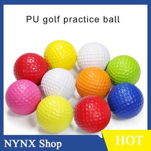 [NYNX] 5Pcs PU Foam Solid Sponge Soft Golf Balls For Indoor Golf Practice Ball 4.27cm 1.68inch Childrens Toys Golf Accessories