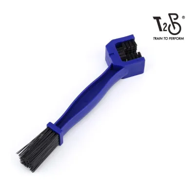 T2P Motorcycle Chain Brush Bike Bicycle Sprocket Cleaner Clean with 3-sided Bristles Multi-Purpose