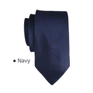 Dasi Pria Salur Biru Navy Slim 3inch
