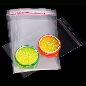 Opp plastic packaging bag with tape sealing(100pcs)