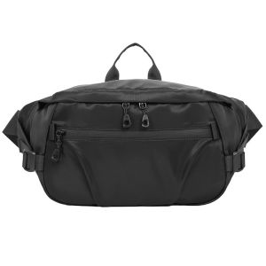 Mens Waterproof Sling Bag Crossbody Chest Pack Large Capacity Nylon Waist Bag Multifunctional Casual Sport Shoulder Bag with Phone Pocket