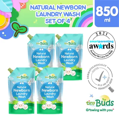 Tiny Buds Natural Liquid Laundry Wash 850ml Set of 4