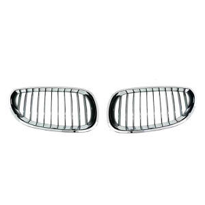 Modern Plan Shimmering Black Front Guard Kidneys Barbecue for 2003 twentyten E60 E61 Car Models Constructed from Additional ABS