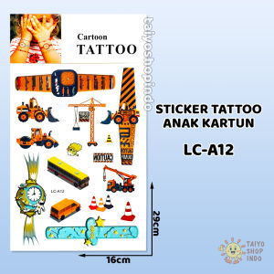 TAIYO Sticker Tatto Anak Kartun Stiker  Panjang 6 Lembar Karakter Aksesoris Fashion Dekorasi Temporary Kids Toys