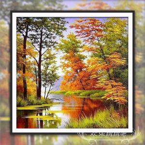 New European Style Landscape 5D Full Drill Diamond Painting Embroidery Kit Craft for Home Wall Decor