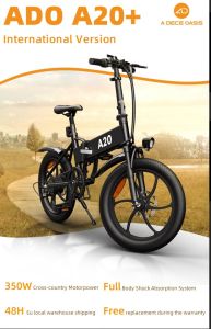 ADO A20+ Hybrid 20 Inch Folding Electric Bike ebike eBike electric bike by ebikehappy