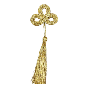 Clovers Tassels Trim Gold Long Tassels Trim DIY Craft Trim Ornament For Clothing Accessories Room Decoration