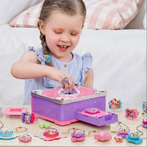 Magic Book DIY Ring DIY Keychain Making Kit Handmade Childrens Accessories Magic Book Girls Toys Practice Practical Skills