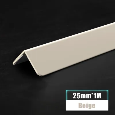 1m PVC Corner Protection Wall Protector Bar Punch-Free Anti-Collision Corner Tile Sticker Edging External Decor Corner Line Proof Table Edge Guard Tape Self Adhesive Thickened Furniture Corner Bumper Baby Safety Soft Wall Corner Protector