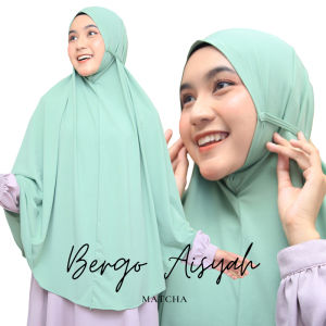 Jilbab Khimar Syari Jumbo Hijab Instan Jersey Kerudung Bergo Tali Aisyah