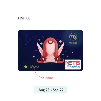 Personalised NETS FlashPay Horoscope Card | Custom Name Zodiac Card | 12 Designs Available