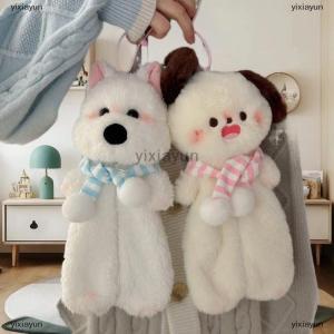 [COD] yixiayun Cute Cartoon Plush Western Highland Dog Pencil Case Kawaii Plush Animal Doll Bag Multifunctional Large Capacity Stationery Bag