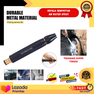 [ BISA COD ] Semprotan Air Steam Cuci Motor Mobil Tanaman Super Kencang Noozle Water Jet Spray Kuningan Hose Nozzle Kepala Sambungan Kran Semprotan Air Taman Selang Cuci Motor Mobil Kendaraan Tekanan Tinggi Hitam Pistol Air Sprayer Penyiraman Pembersihan