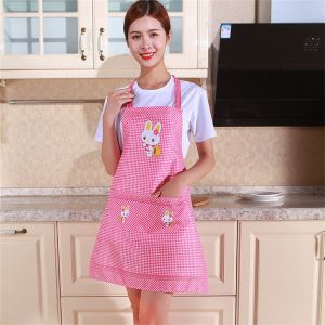 BESTOUR Home Supplies Antifouling Clothes Household Bib With Pocket Cleaning Aprons Cooking Oil-proof Apron