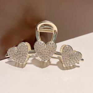 Elegant Rhinestone Pearl Hair Claw Large Nonslip Shark Clips Musical Note Design Perfect for Women Girls