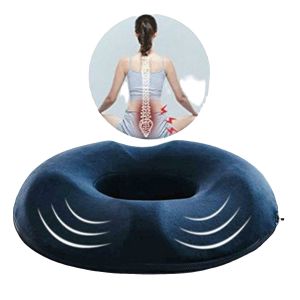 หมอนโดนัท เมมโมรี่โฟม ออกแบบตามหลักสรีระการนั่ง Ergonomic Donut Pillow Seat Cushion (มี2สีให้เลือก)