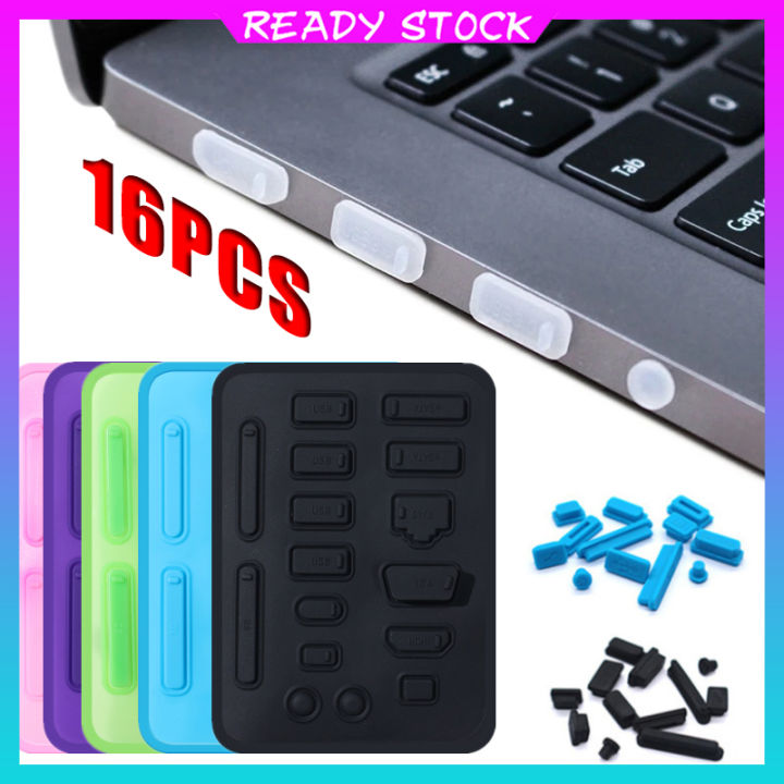 16PCS Universal Silicone Notebook Laptop Anti Dust Plug PC Plugs Cover 16pcs-universal-silicone-notebook-laptop-anti-dust-plug-pc-plugs-cover