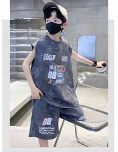 Bộ đồ 3 lỗ bé trai 5-14 tuổi  quần áo bé trai 18-45kg mẫu sudoku kiểu dáng Hàn Quốc cực kì dễ thương vải mát hàng may kĩ.