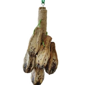 LABAICAI Colorful Decorative Bite Resistant Wooden Durable Parrot Stand Bird Foraging Toy  Swing Climb Parrot Bite Toy