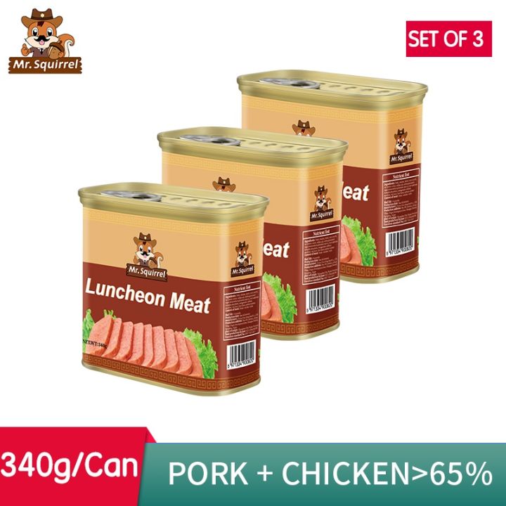 Mr.Squirrel Luncheon Meat Readytoeat Net.Wt 340g Canned Goods on Sale