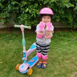 ชุดอุปกรณ์ป้องกันสําหรับเด็ก (เซต 7 ชิ้น) หมวกกันกระแทก สนับเข่า สนับมือ สนับศอก มี 5 สี