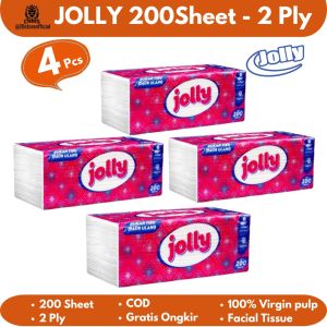 [6 Pack]Jolly 200Sheet - 2Ply - Tissue Jolly 200Sheet Tissue Muka Halus Lembut