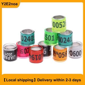 【Local shipping】 20 pcs Pigeon Foot Ring With Word Earrings 2024 Multicolor Bird Tools