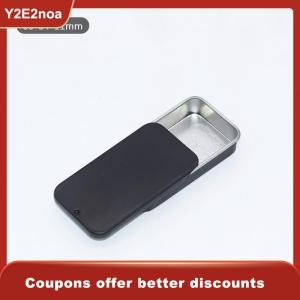 【Y2E2noa】 Metal Rectangular Empty Mini Tin Box Tinplate Push Candy Cases Storage Box