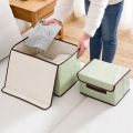 Hộp Vải Đựng Đồ, Quần Áo, Đồ Lót, Ga Giường Có Thể Gấp Gọn/ Thùng Đựng Đồ Đa Năng Có Nắp Đậy. 
