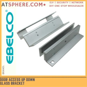 EBELCO Door Access Bracket Top & Bottom UP & Down with Cover 600lbs Glass Door Aluminum Magnetic Magnet Door DBR006 DSU-600