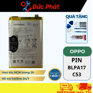PIN THAY THẾ OP Real C53 / BLPA17 ( Tặng keo dán và bộ sửa)
