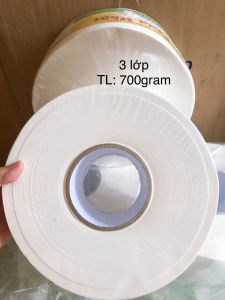 COMBO 10 CUỘN LỚN GIẤY VỆ SINH CÔNG NGHIỆP 3 LỚP 700 GRAM- GIẤY CUỘN TRẮNG