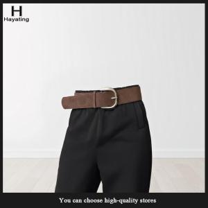 Hayating Women Luxury Design Suede Leather Wide Belt Casual Versatile Business Waist Strap Trendy Pin Buckle Waistband