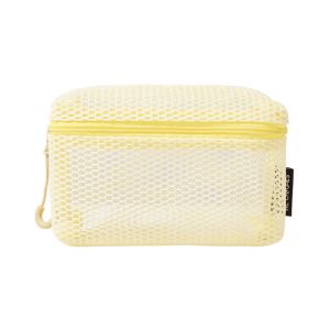 FXUP With Zipper Storage Pouch Hand-held Nylon Mesh Pouch Casual Mesh Cosmetic Bag Women