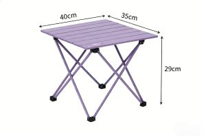Sunday Outdoor Portable Beach Table for Sand with Aluminum Table Top Easy to Carry