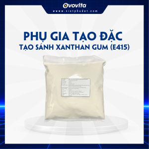 Chất phụ gia xanthan gum (E415) OVOVITA dùng để làm đặc và ổn định sản phẩm dùng làm chế biến thực phẩm