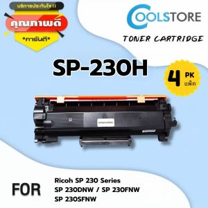 COOLS TONER Cartridge แพ็ค 4 ตลับ  SP 230H/DR SP230/SP230H/DR230/408294 For Ricoh Aficio SP230/SP230DNW/SP230FNW