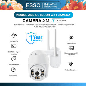 ESSO cctv camera connect cellphone iP66 Outdoor Waterproof 4MP HD 1080p wifi connect With night vision Two-way audio V380 pro App