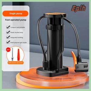 [Epih] Foot Pump Motorcycle Bicycle Car Swimming Ring Ball Pedal Household Multi-function Pump Compact Labor-saving Inflation