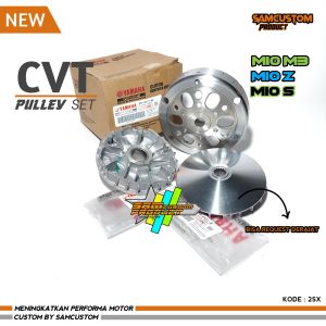 Paket Upgrade Pulley Cvt Custom Rumah Roller Racing Pulley Mangkok Ganda Custom Mio M3 Mio Z Mio S