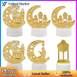 【Vodool】Seasonal Ramadan LED Candle Lights 6 Pack Battery Operated Eid Mubarak Decorations for Festive Home Decor