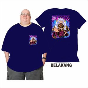 BB 150 KG Kaos Luffy One Piece Tinju Kaos Jumbo Big Size Dewasa 2XL Sampai 7XL Kaos Pria Kaos Wanita Bahan Semi Katun Combed 24s