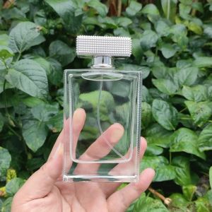 2/5pcs 100ml Empty Premium Perfume Bottle Clear Glass Spray Bottle Crimp Nick Perfume Bottle Empty Container Packing Need A Tool