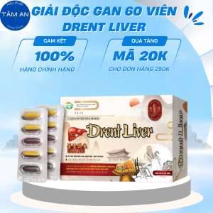 Viên Uống Giải Độc Gan Drent Liver Hộp 60 Viên - Bảo Vệ Gan Thanh Nhiệt Mát Gan Giải Độc Cơ Thể